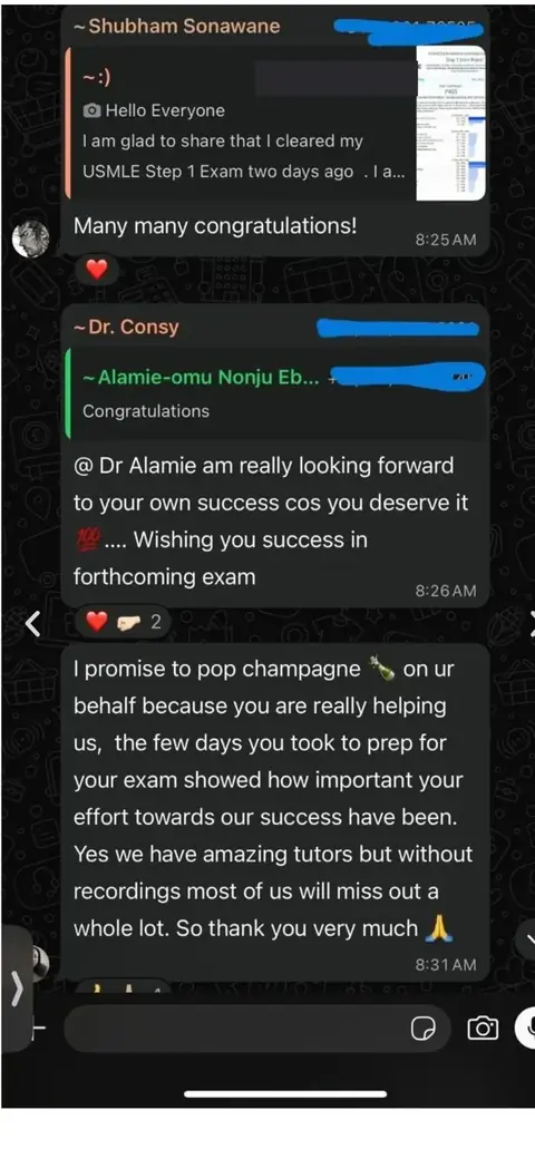Score report 4 from a student who passed