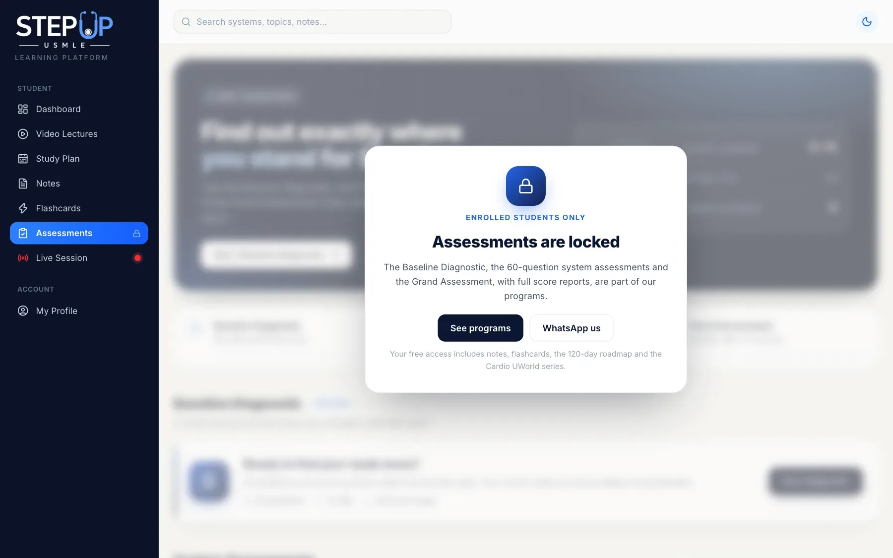 StepUp LMS: Assessments